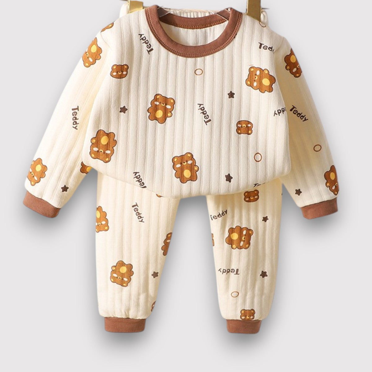 Kids Pajama Set-Brown